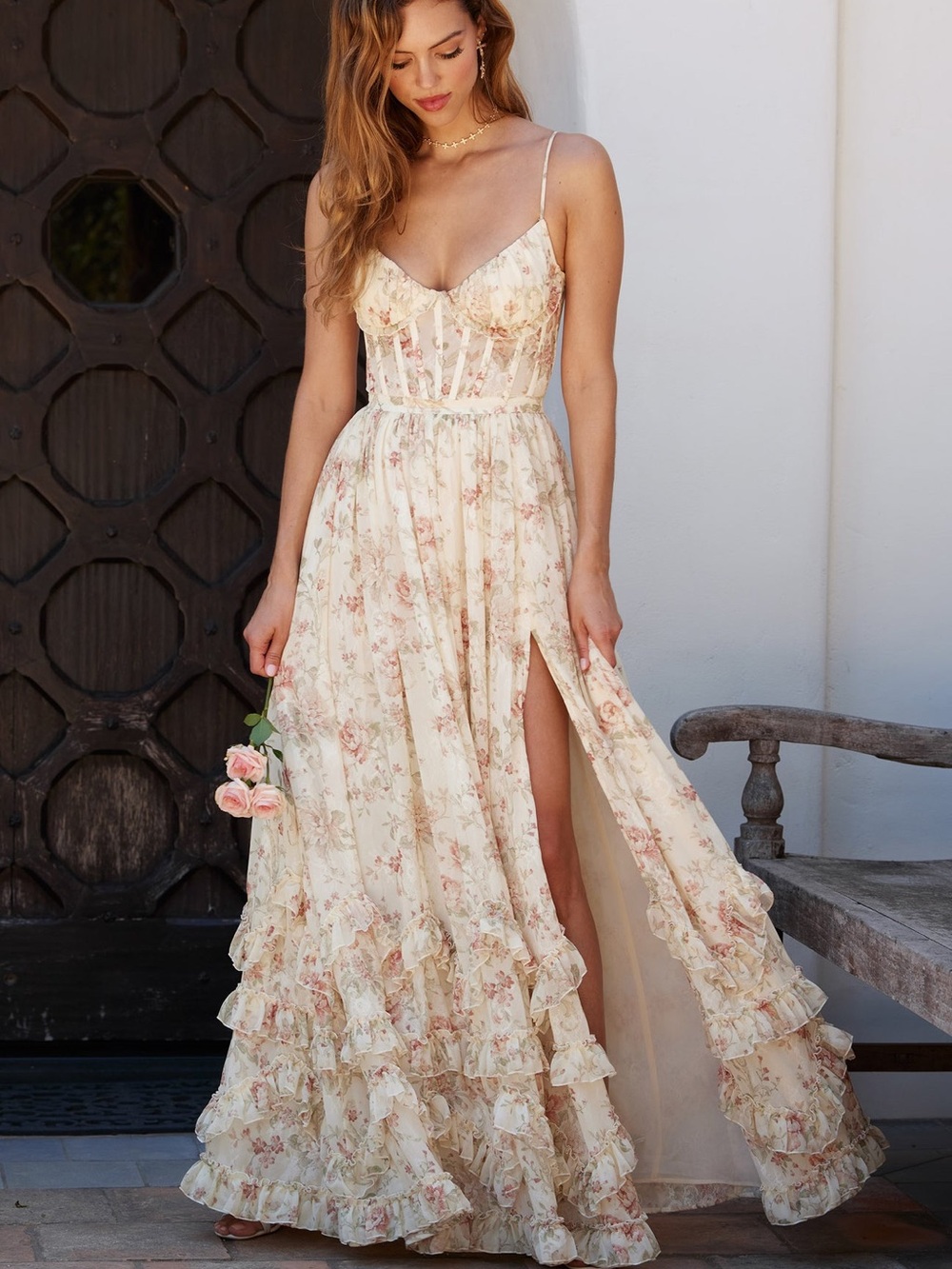 Anthropologie V. Chapman The Carmen Dress in Carmel Valley Rose 6 NWT $585